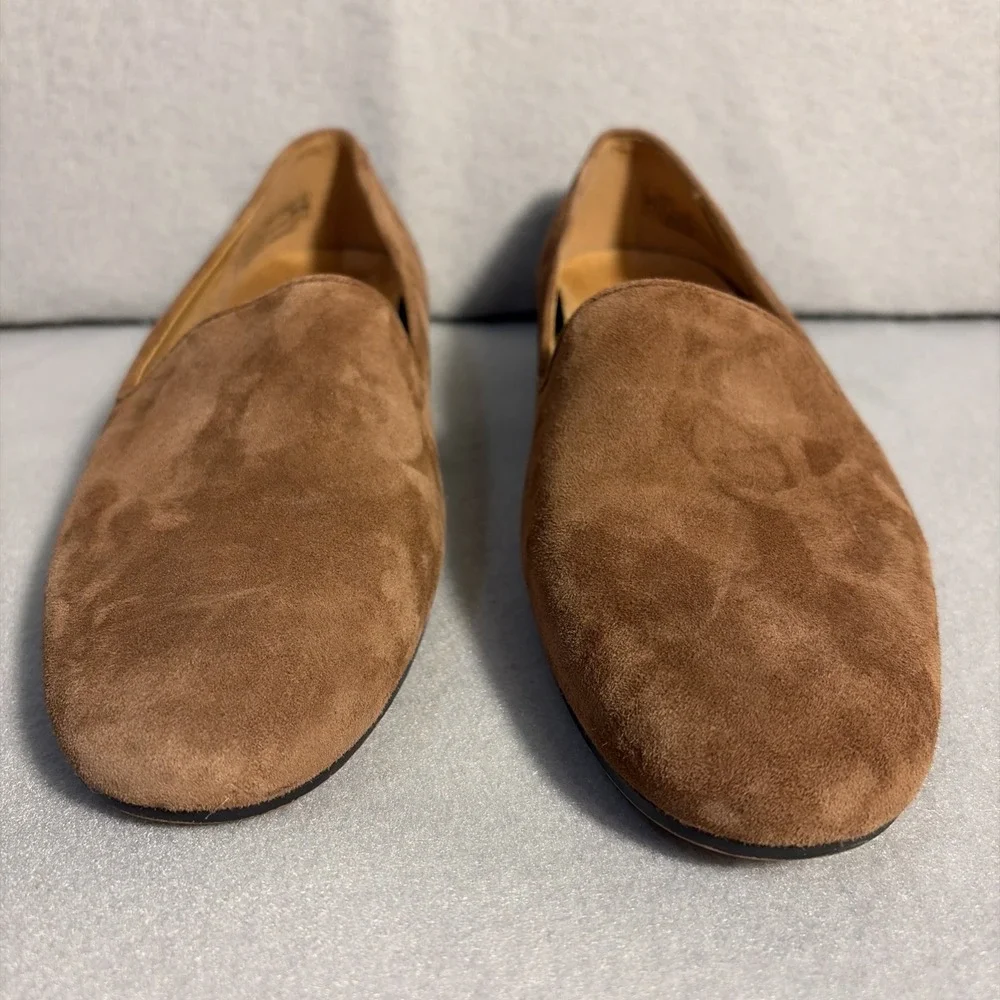 Vionic Women's Willa Suede Slip On Loafer Tan Size 8 Quiet Luxury